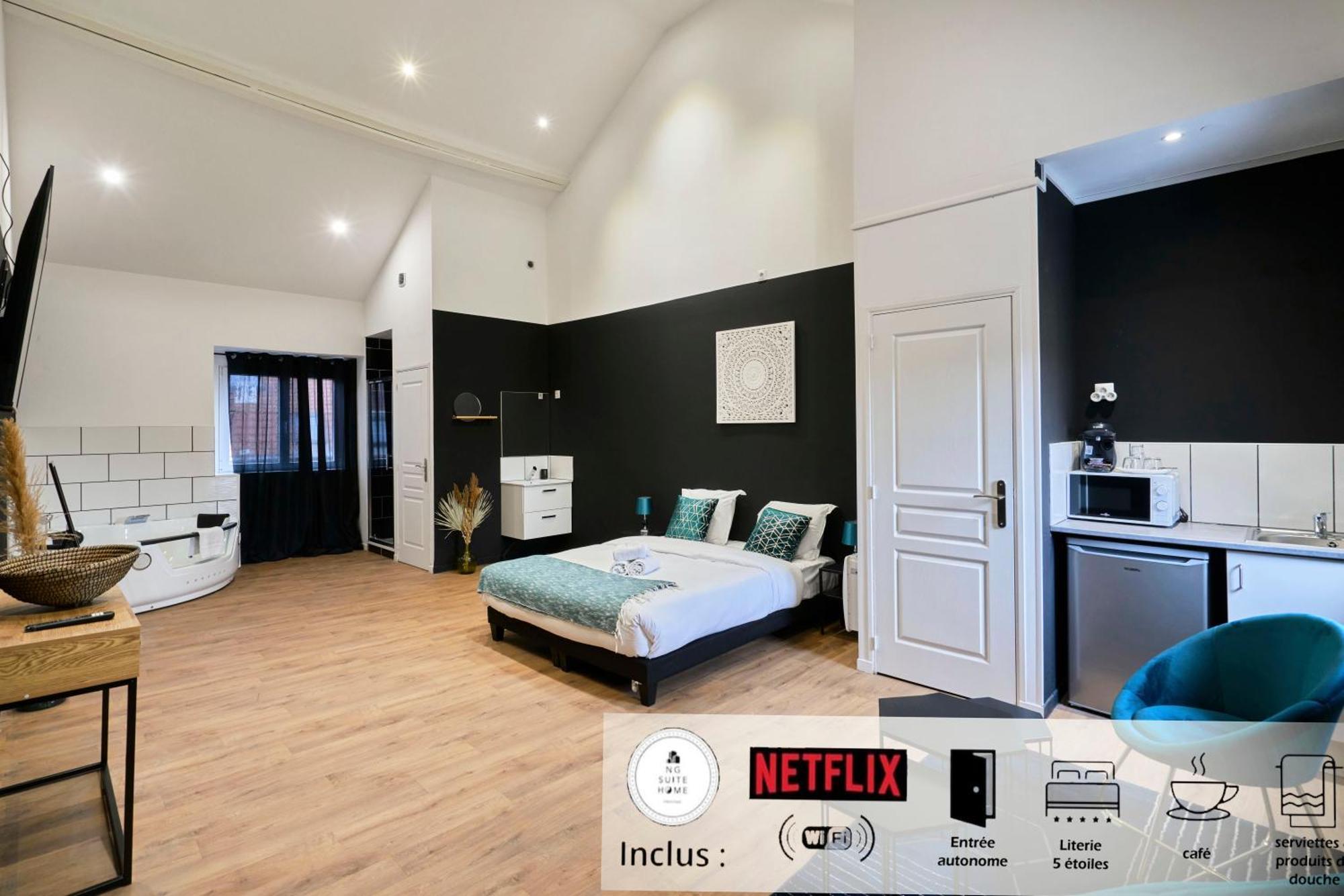 Ng Prestige - Lille L Roubaix Trichon - Balneo - Netflix - Wifi Appartement Buitenkant foto