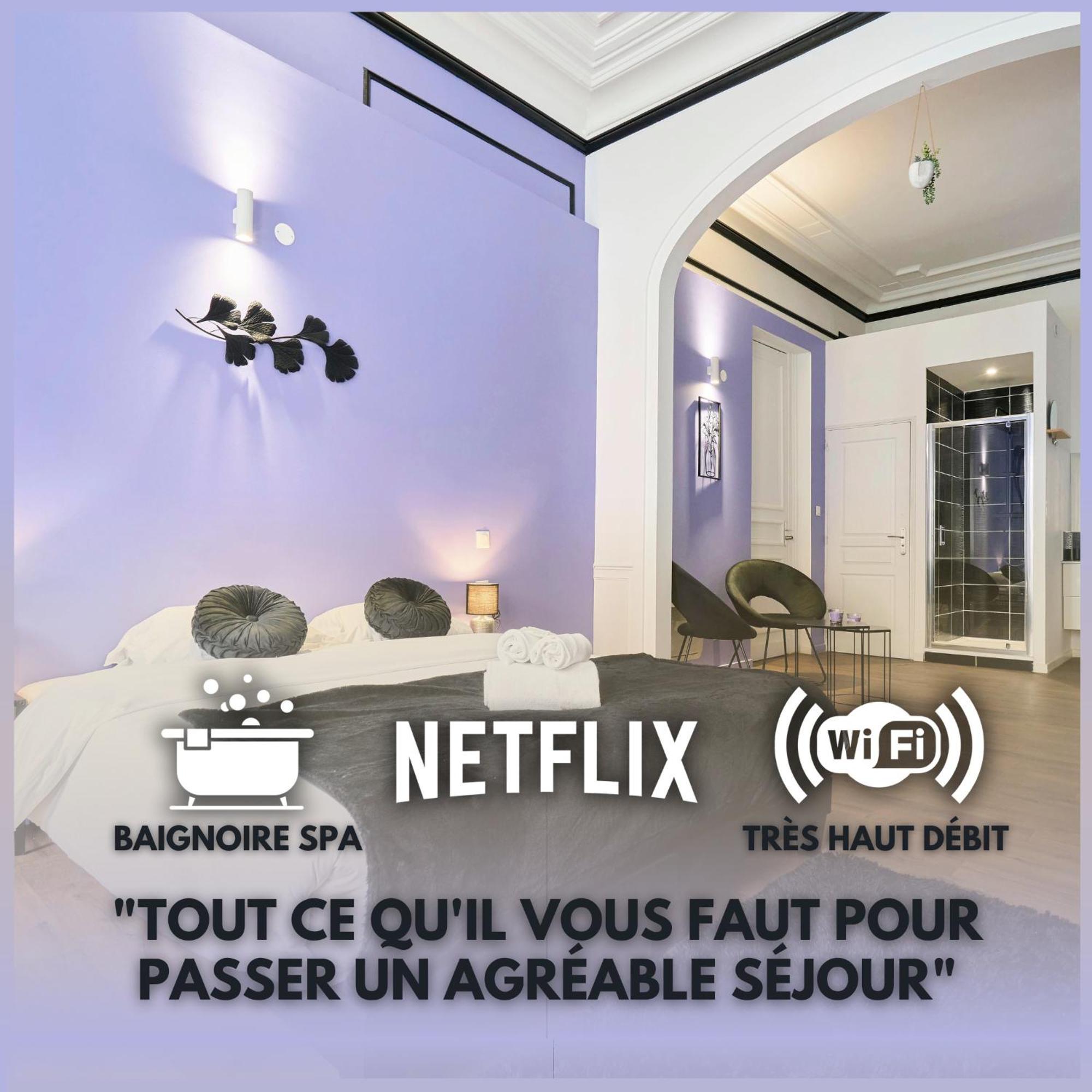 Ng Prestige - Lille L Roubaix Trichon - Balneo - Netflix - Wifi Appartement Buitenkant foto